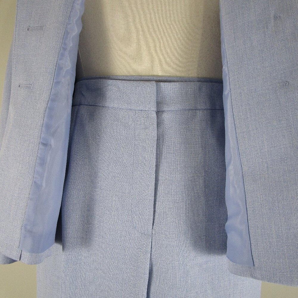 Le Suit Plus Size Solid Periwinkle Blue Pant Suit… - image 6